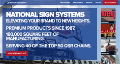 Desktop Screenshot of nationalsignsystems.com