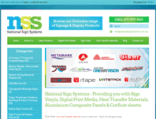 Tablet Screenshot of nationalsignsystems.com.au